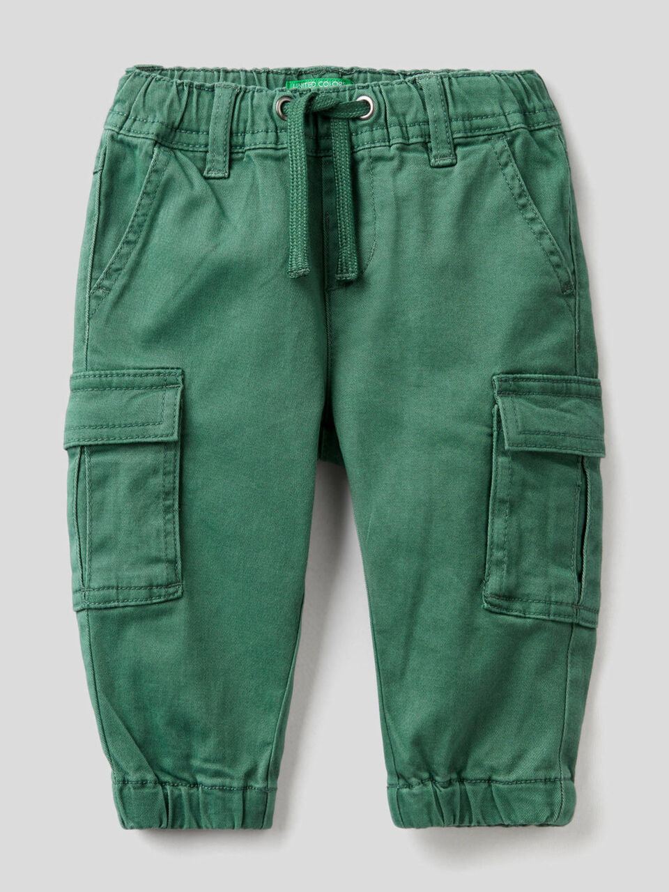 Stretch cotton cargo trousers image number 1