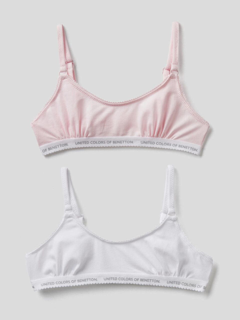 Two bras in stretch cotton image number 1