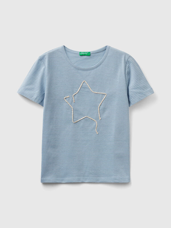 T-shirt with cord embroidery Junior Girl