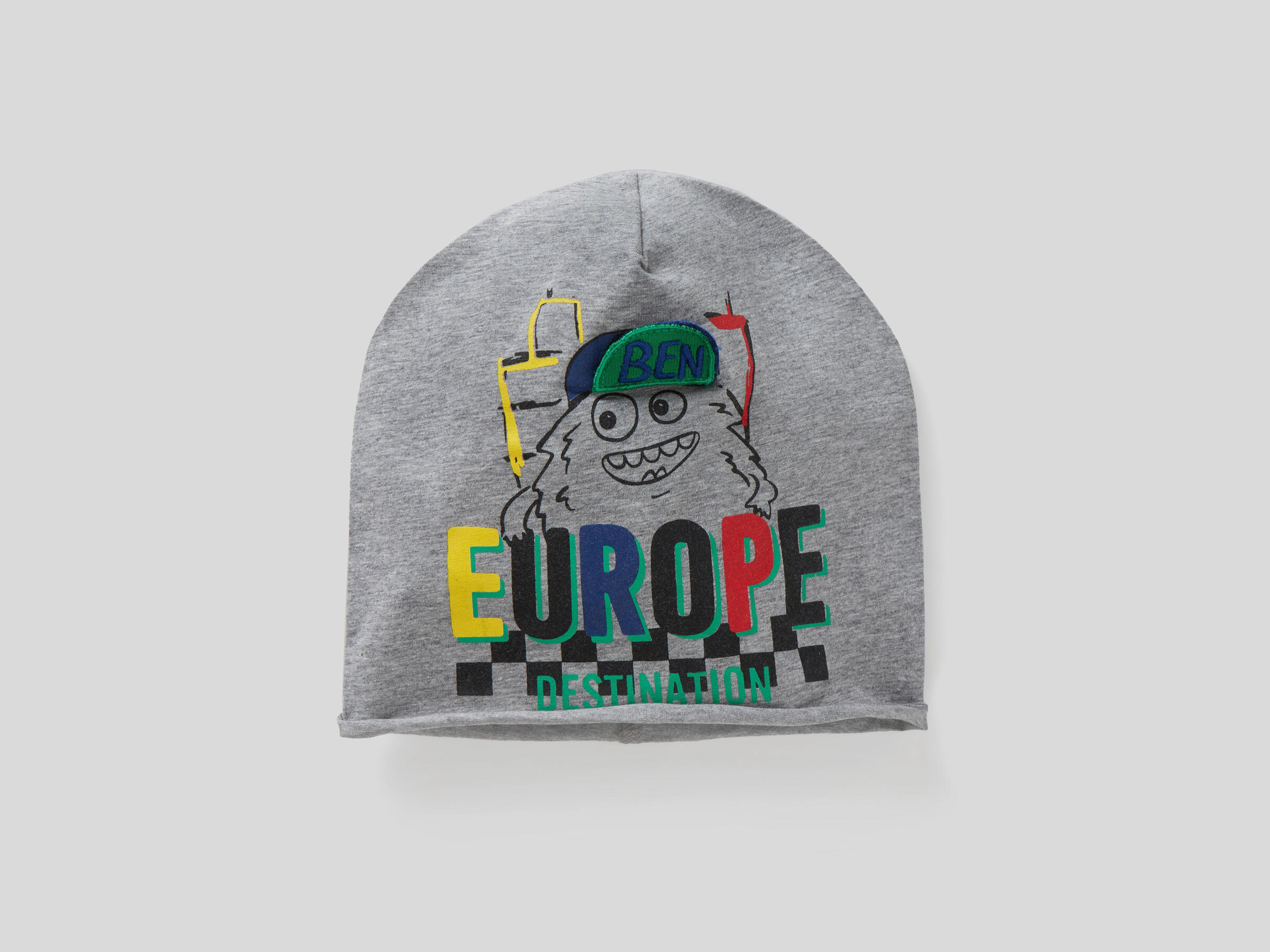 Cotton hat with patch image number null