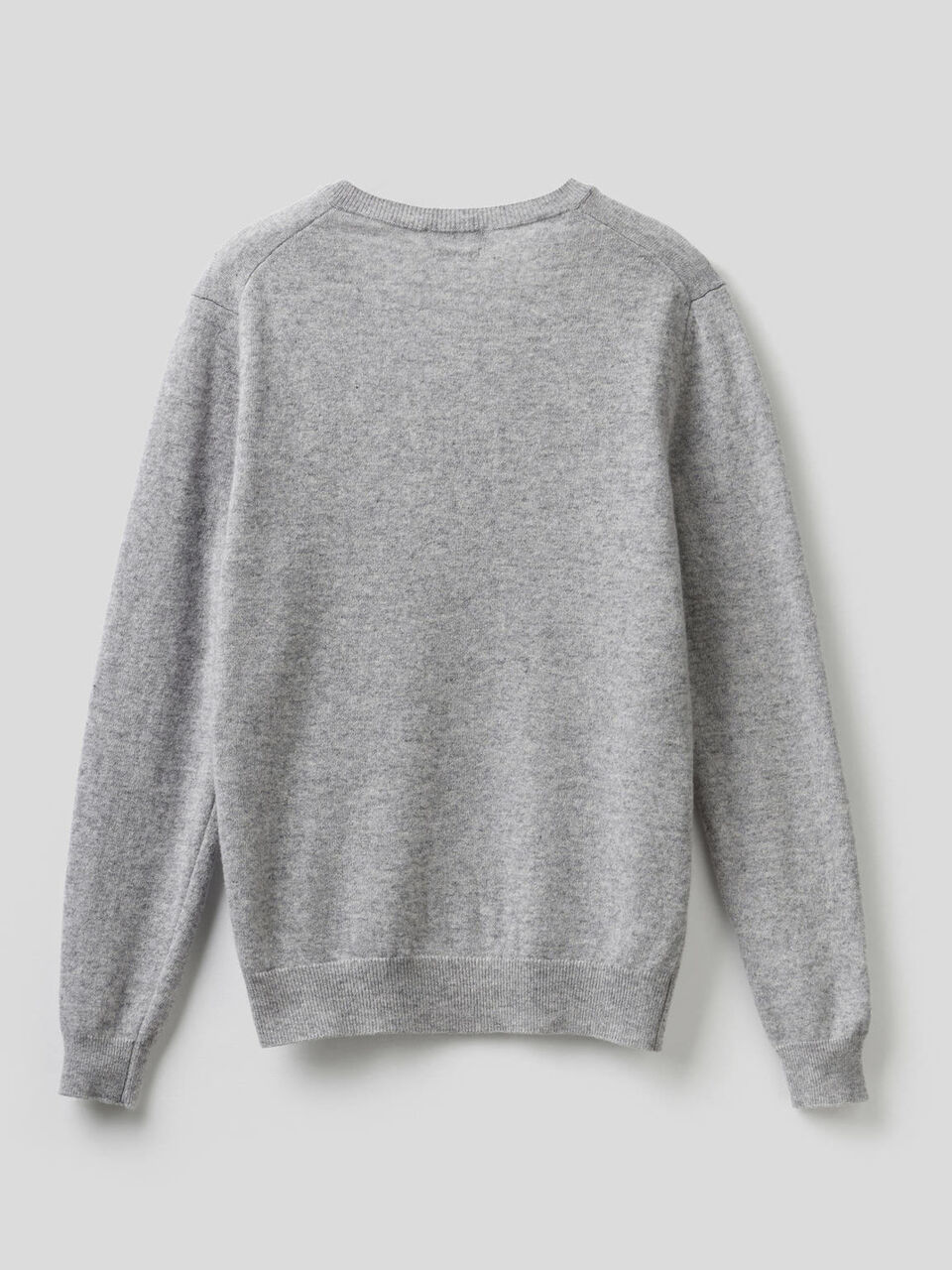 V-neck sweater in pure virgin wool image number 2