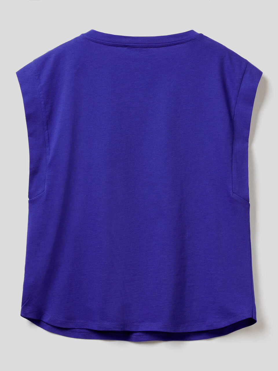 Cotton t-shirt with cap sleeves image number 2