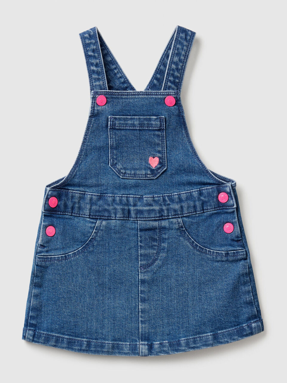 Denim overall skirt image number 1