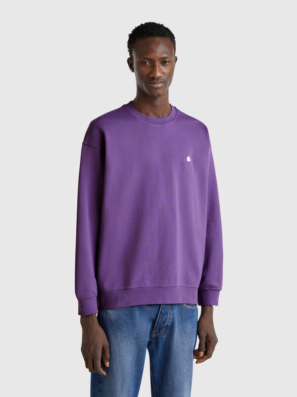 Sweatshirt with logo patch Men