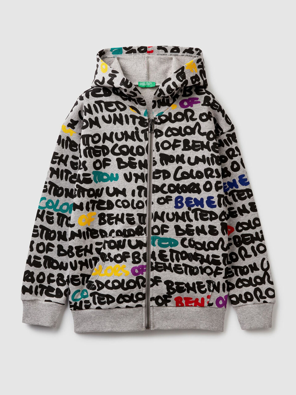 Sweatshirt with allover writing image number 1