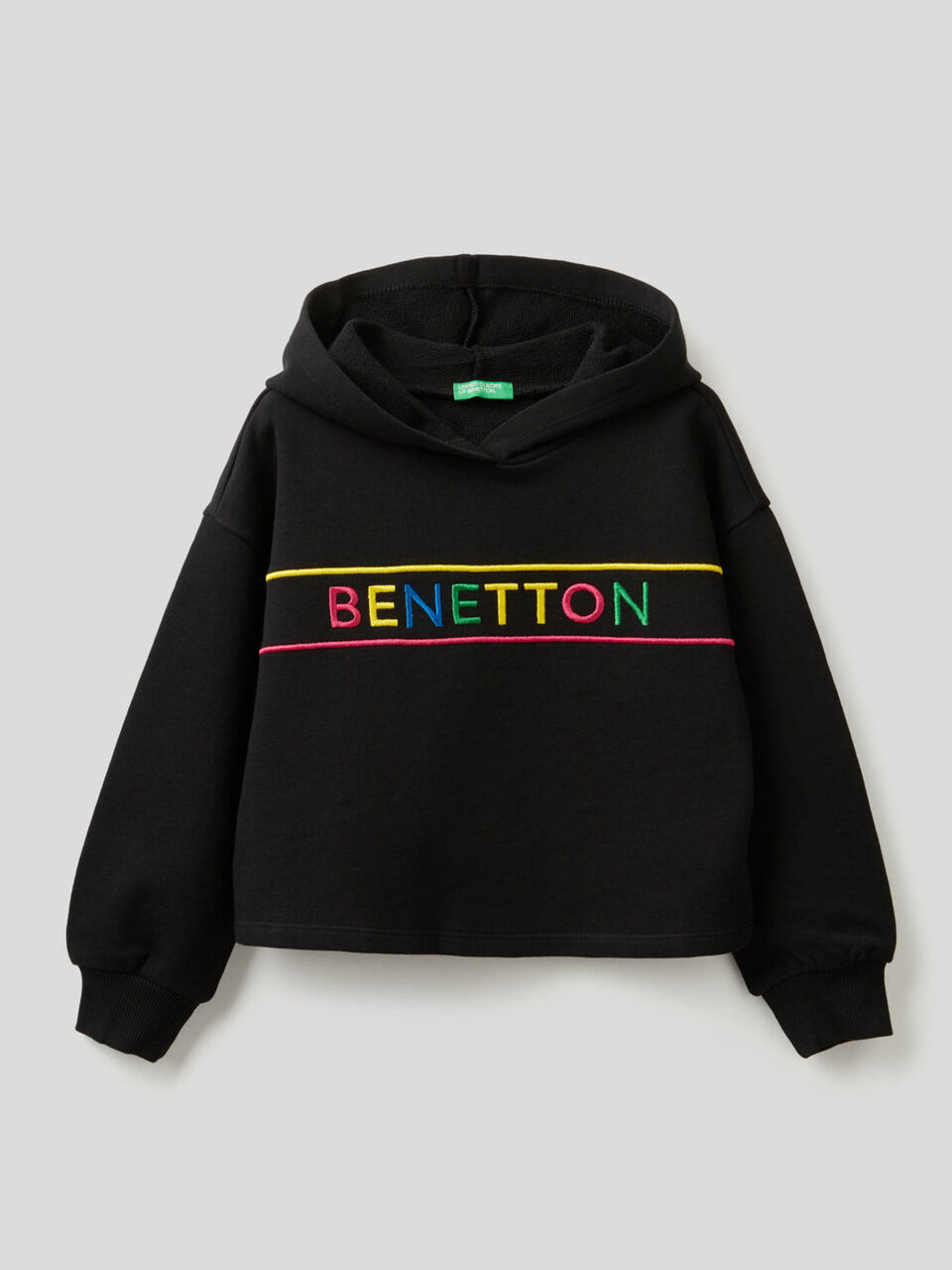 Sweatshirt in cotton with embroidered logo image number 1