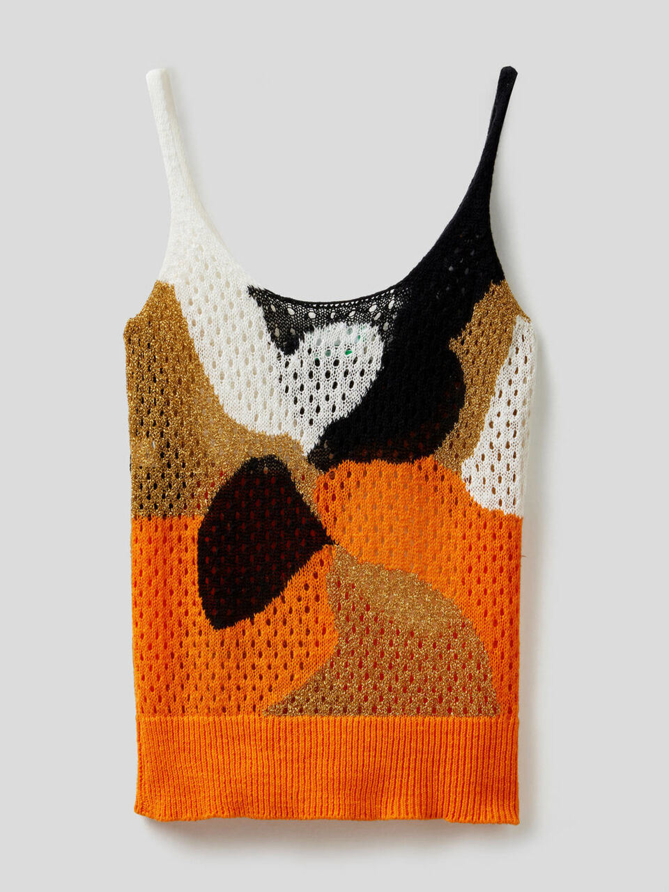 Perforated multicolor tank top image number 2