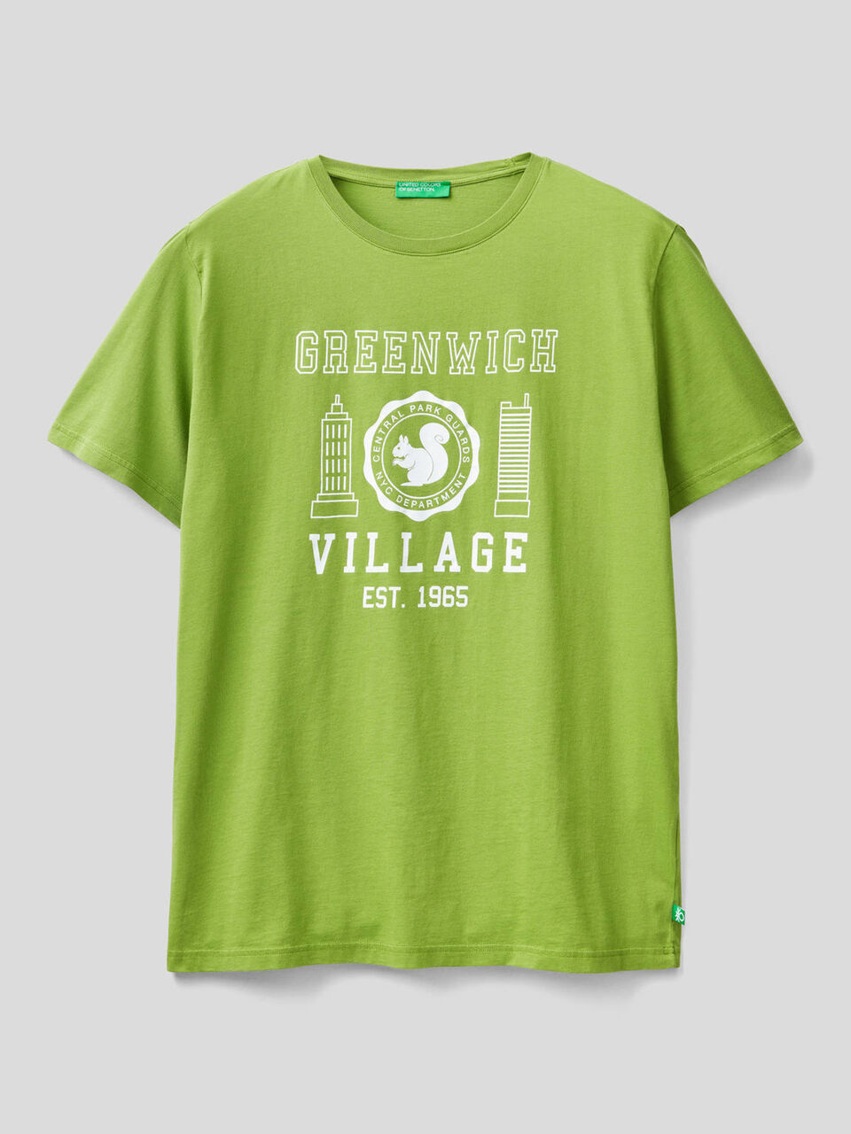 T-shirt with print in 100% organic cotton image number 1