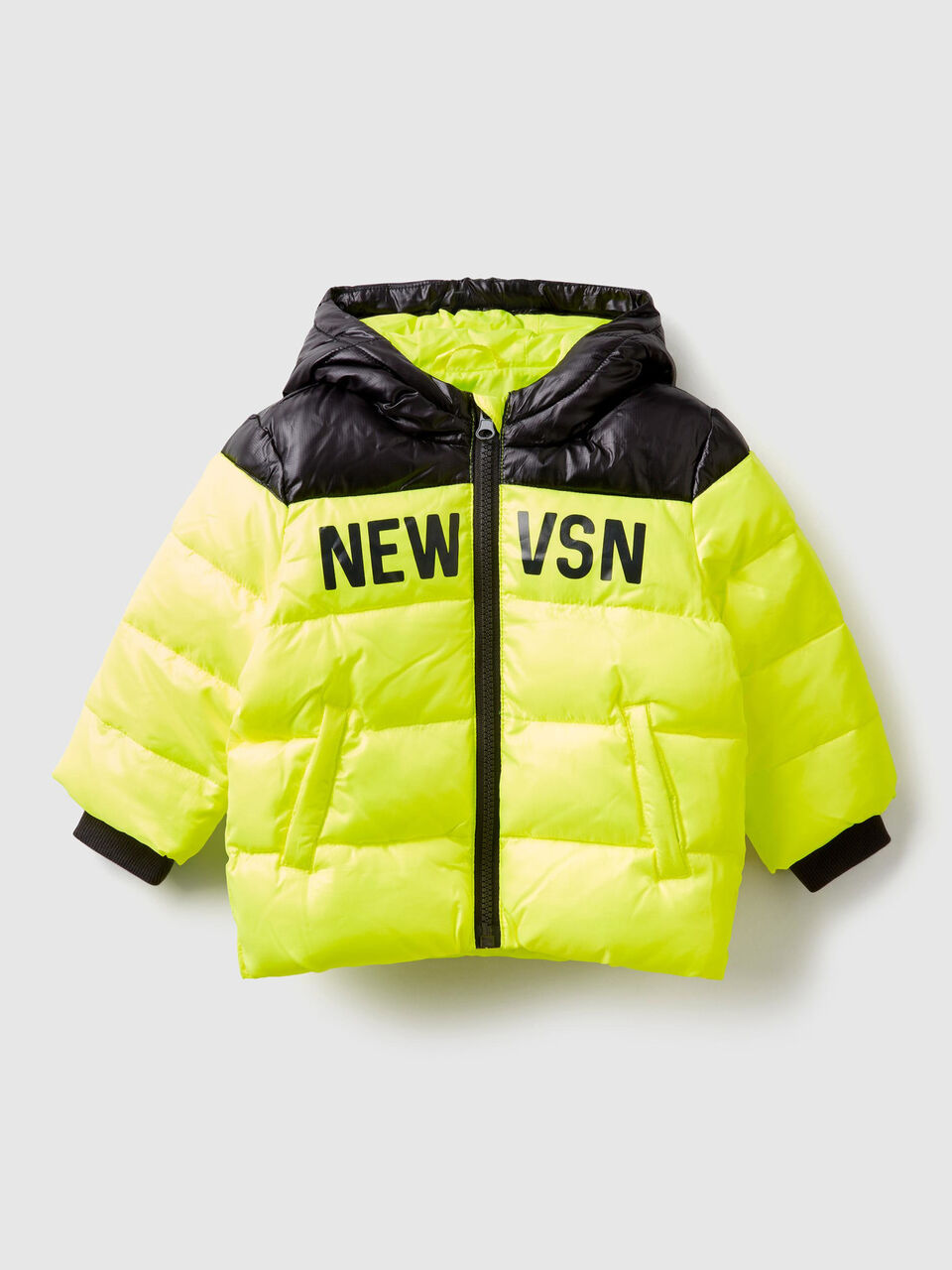 Two-tone padded jacket image number 1