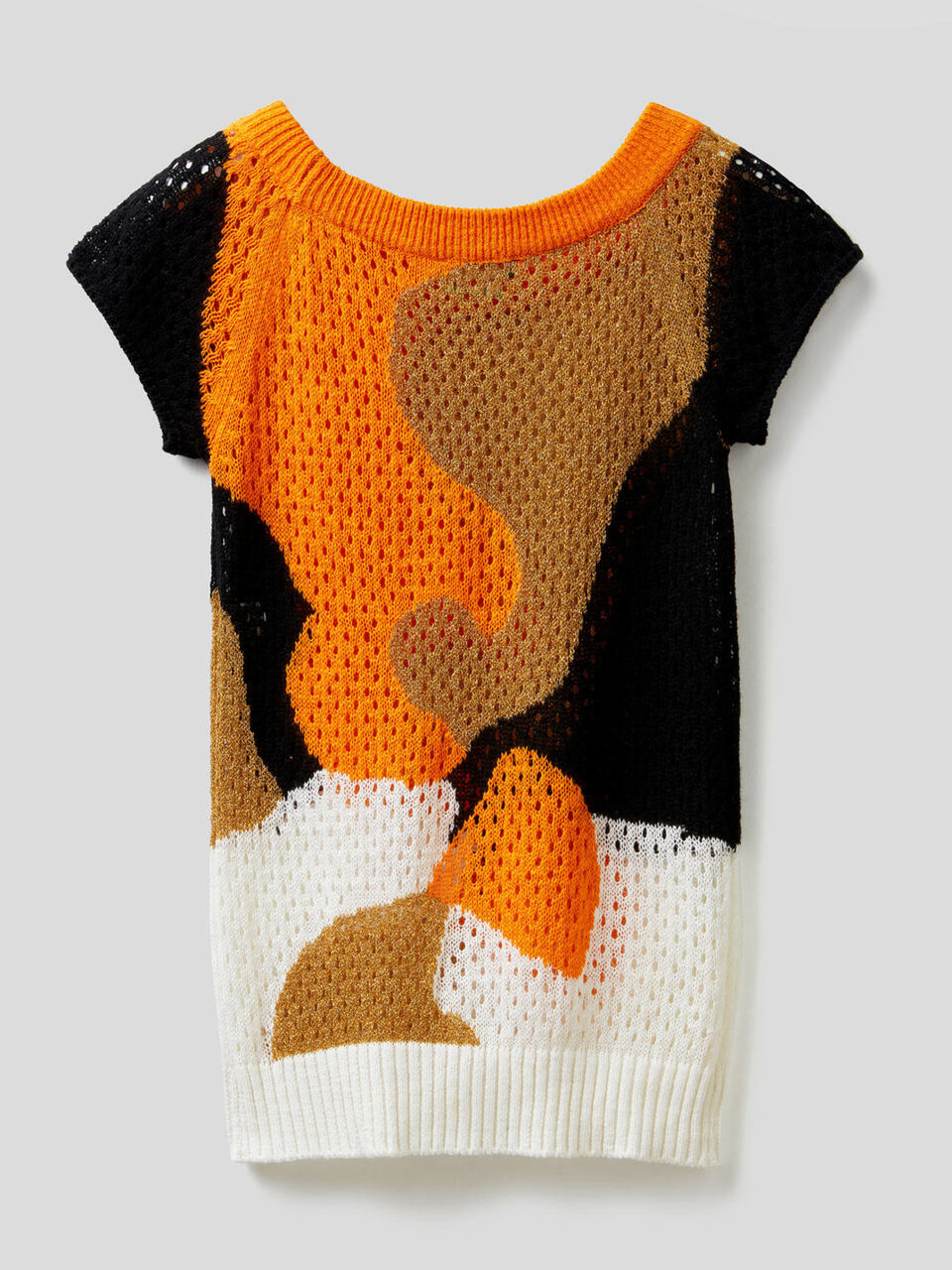 Perforated multicolor sweater image number 2