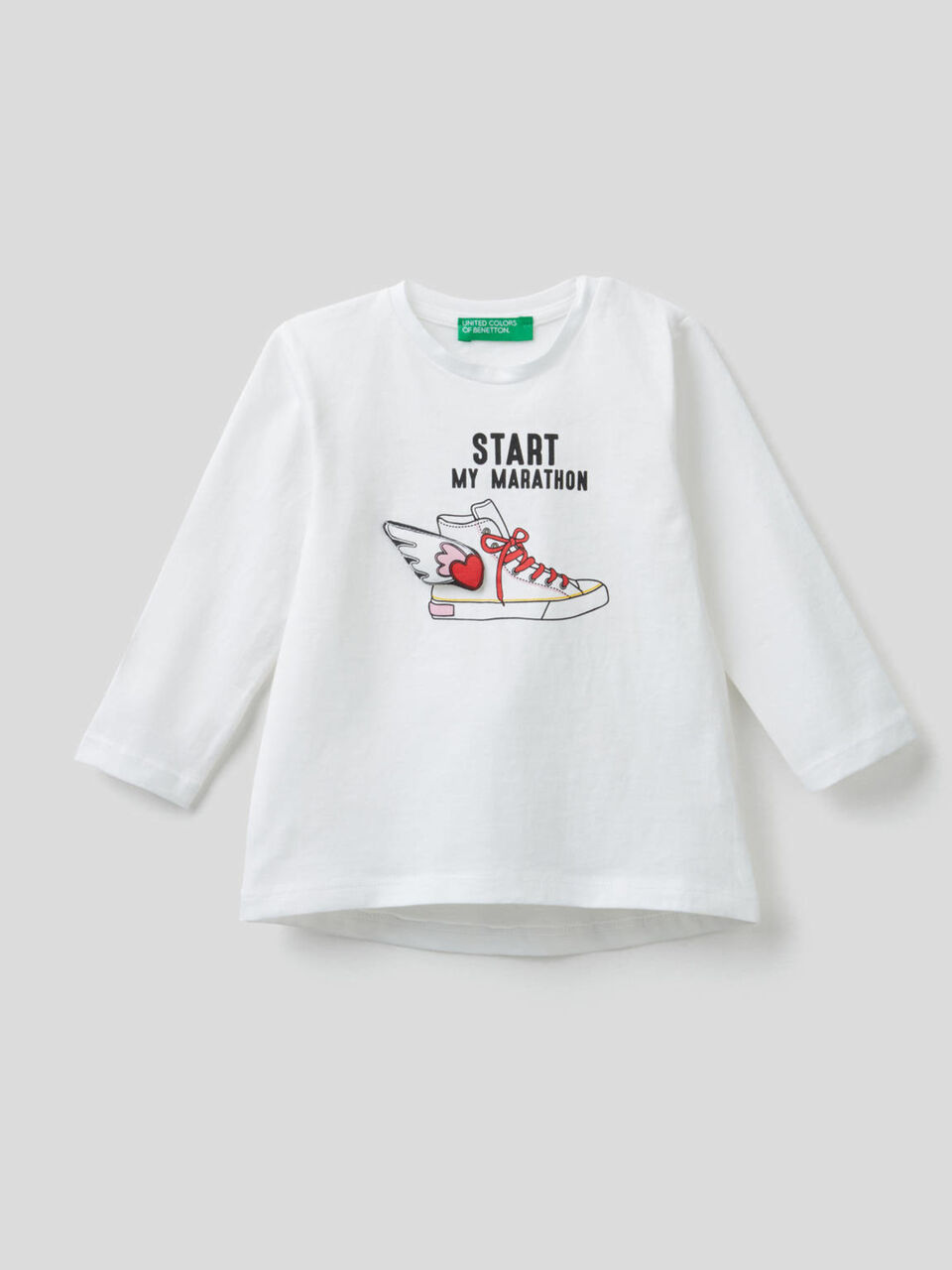 Long sleeve t-shirt with applique image number 1