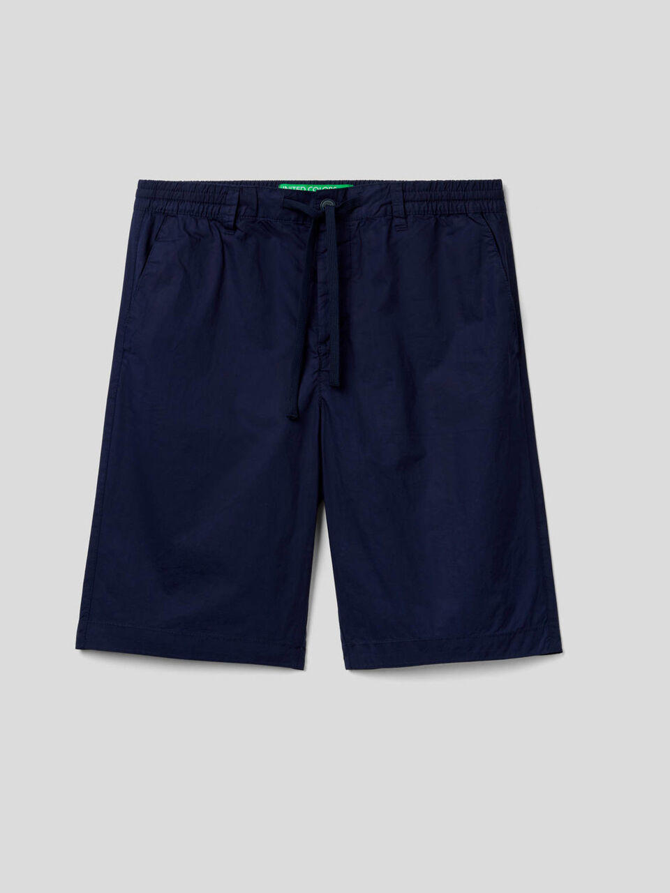 100% cotton shorts with drawstring image number 1
