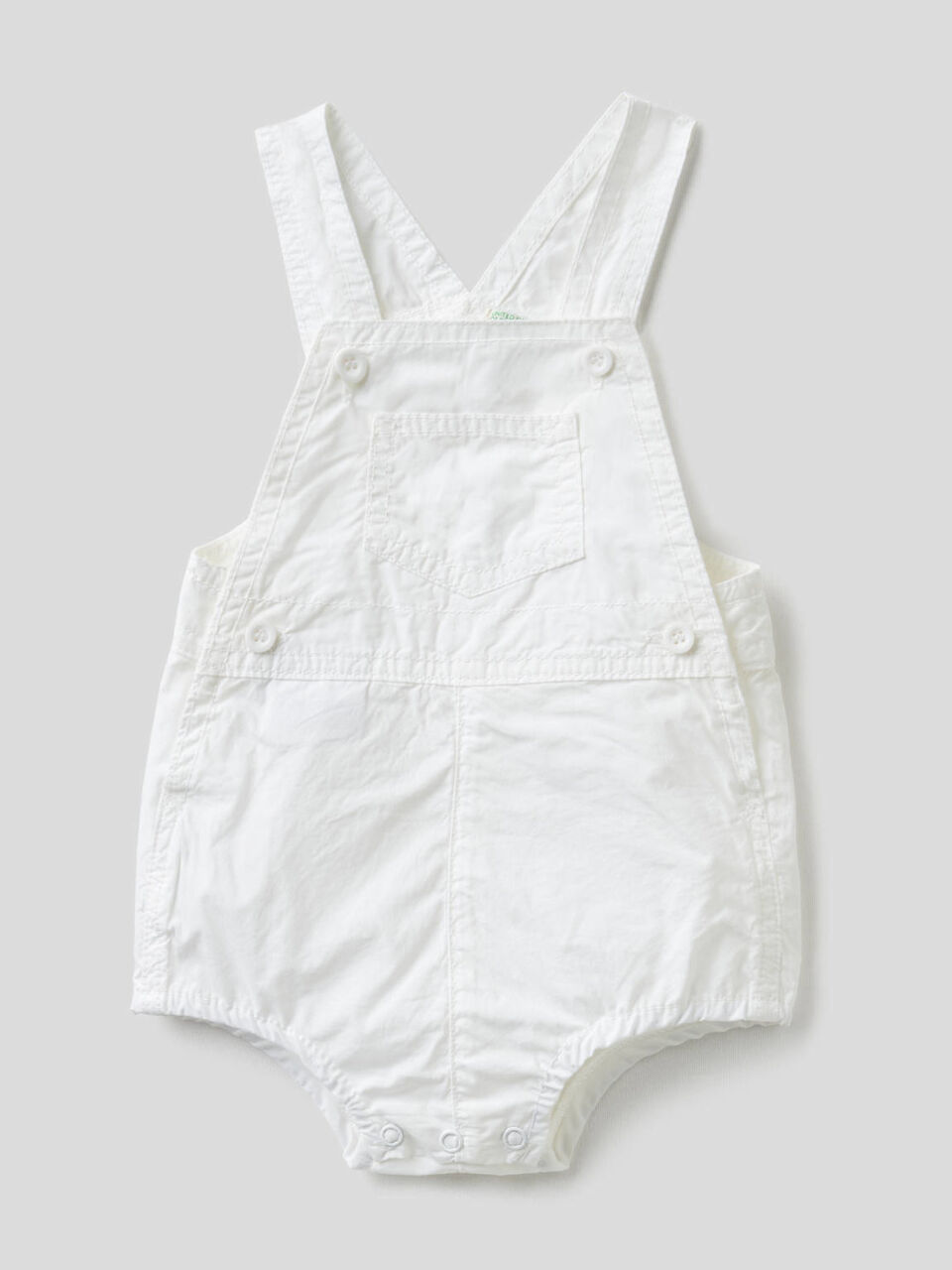 Overall onesie in 100% cotton image number 1