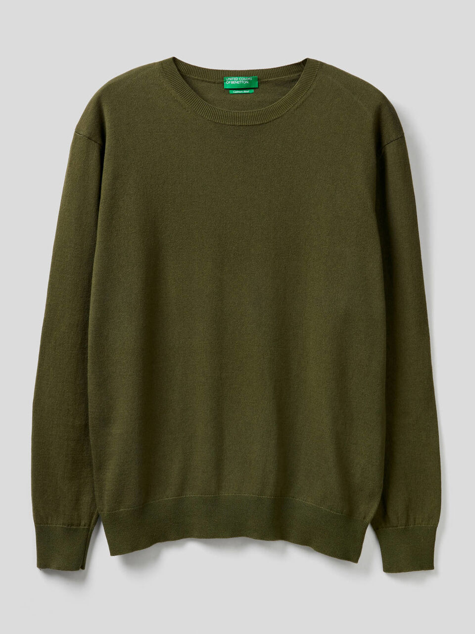 Sweater in cashmere and cotton blend Men image number 1