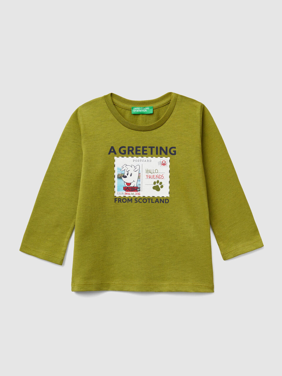 T-shirt with postcard print image number 1