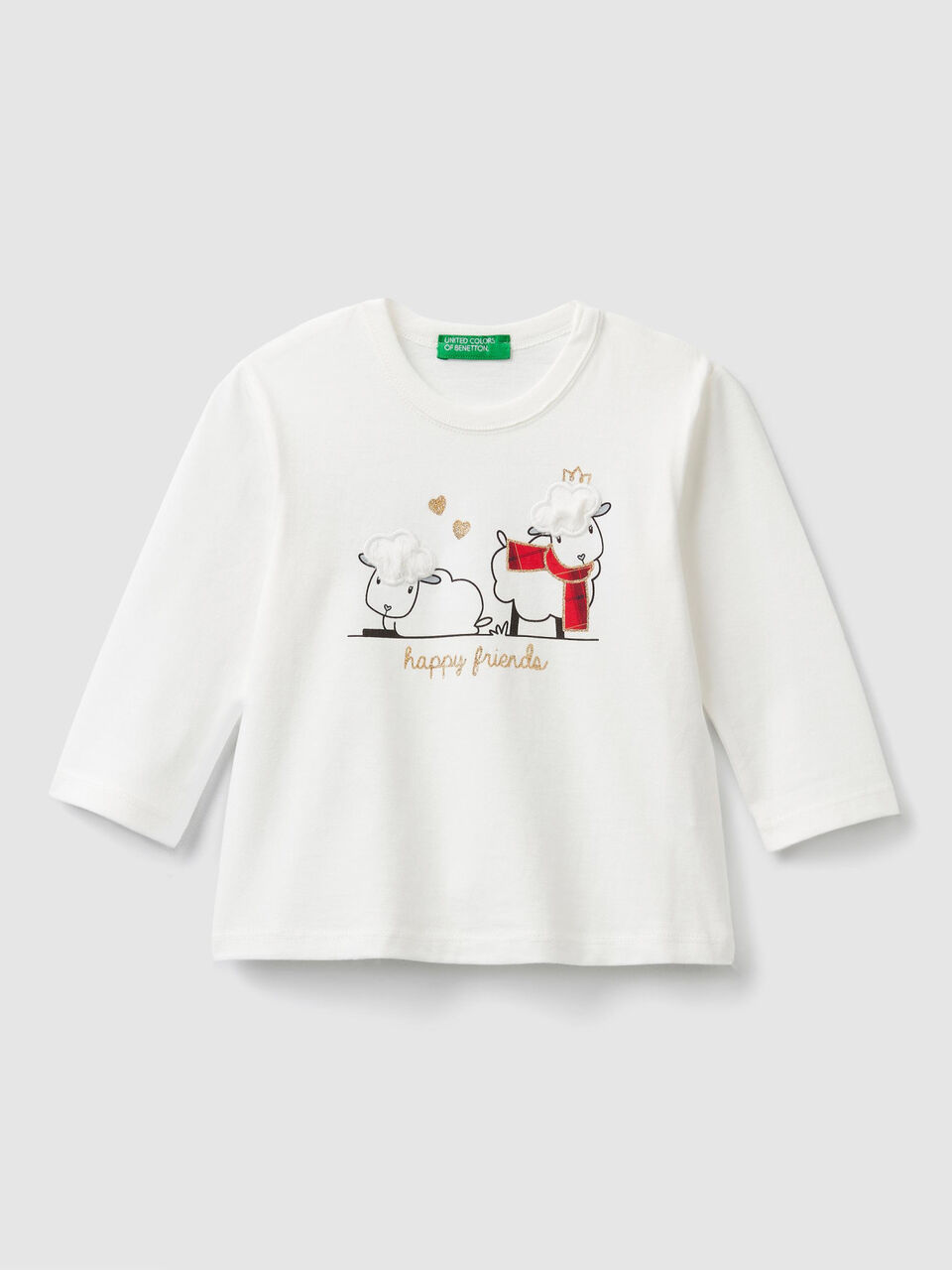T-shirt with print and applique image number 1