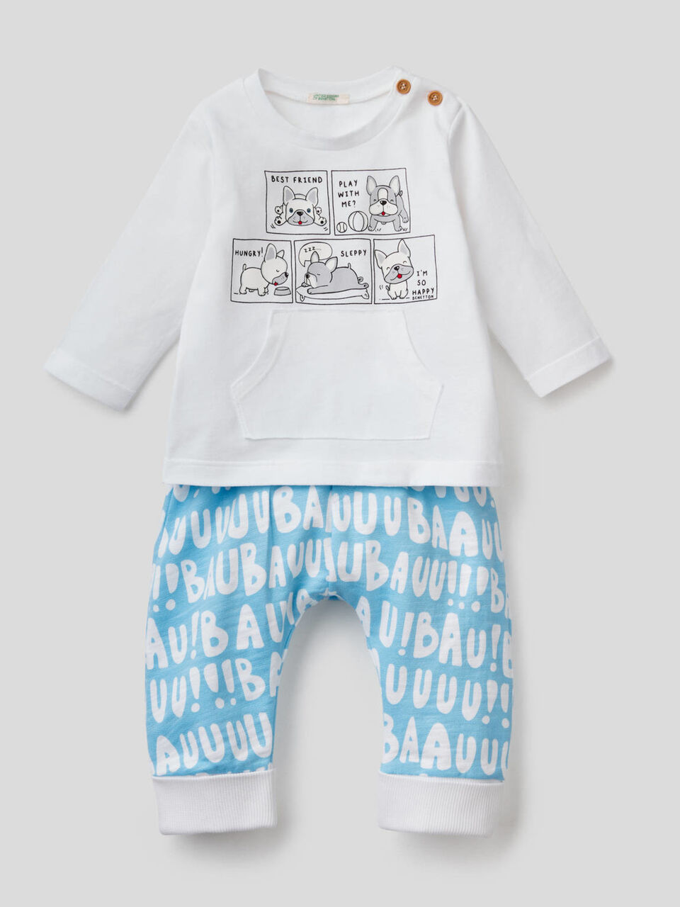Printed set in 100% cotton image number 1