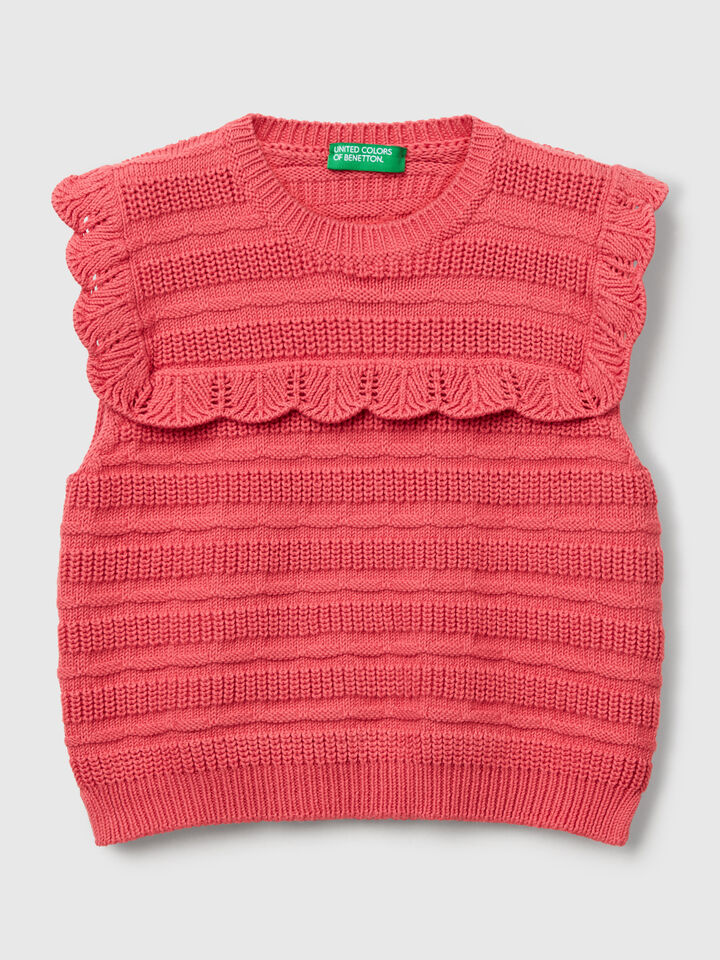 SLEEVELESS SWEATER SLEEVELESS SWEATER Junior Girl