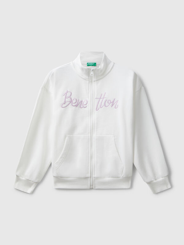 Zip-up sweatshirt with print Junior Girl