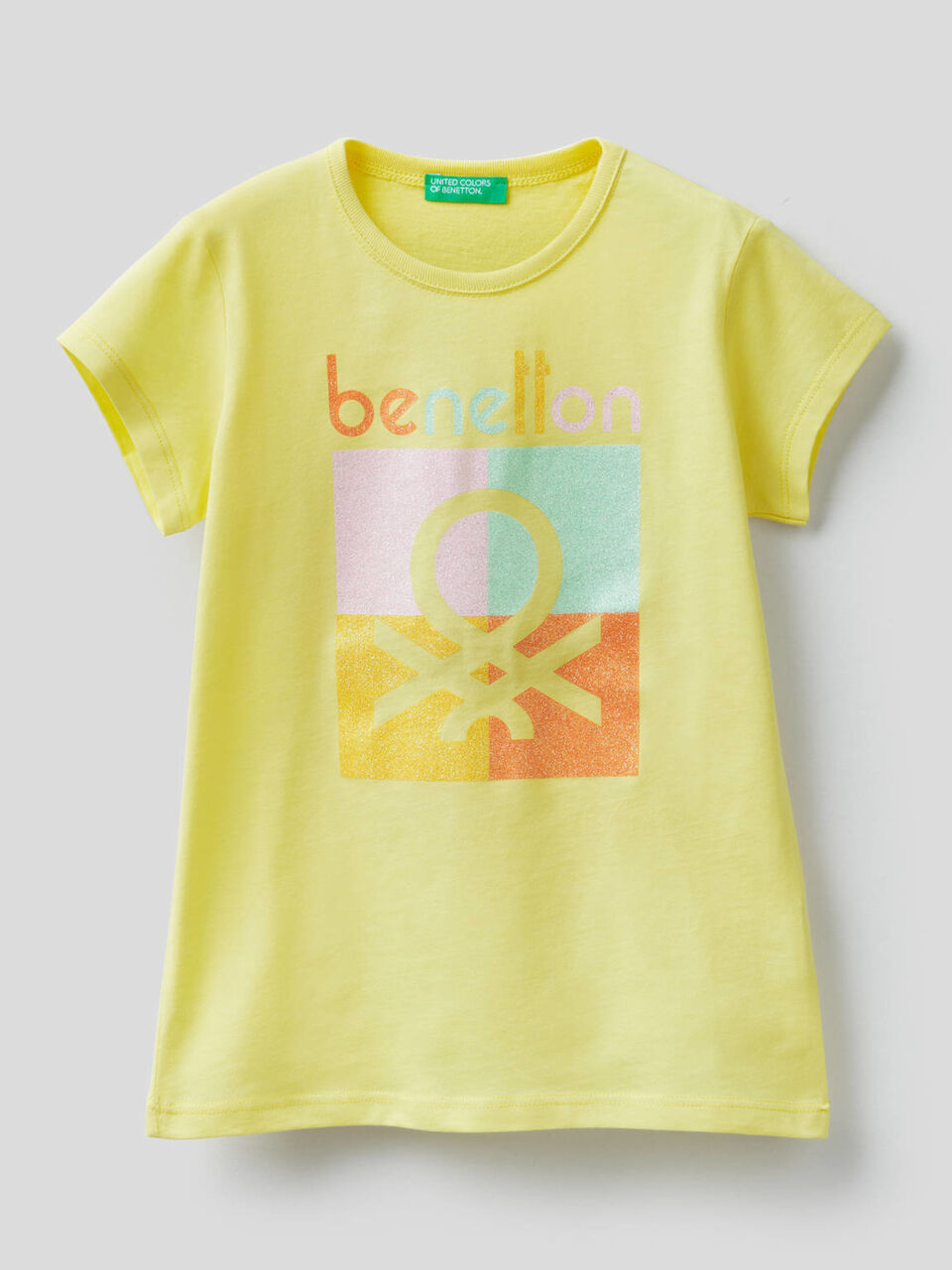 Pure cotton t-shirt with print image number 1