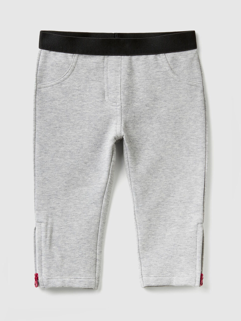 Trousers with zip at bottom image number 1