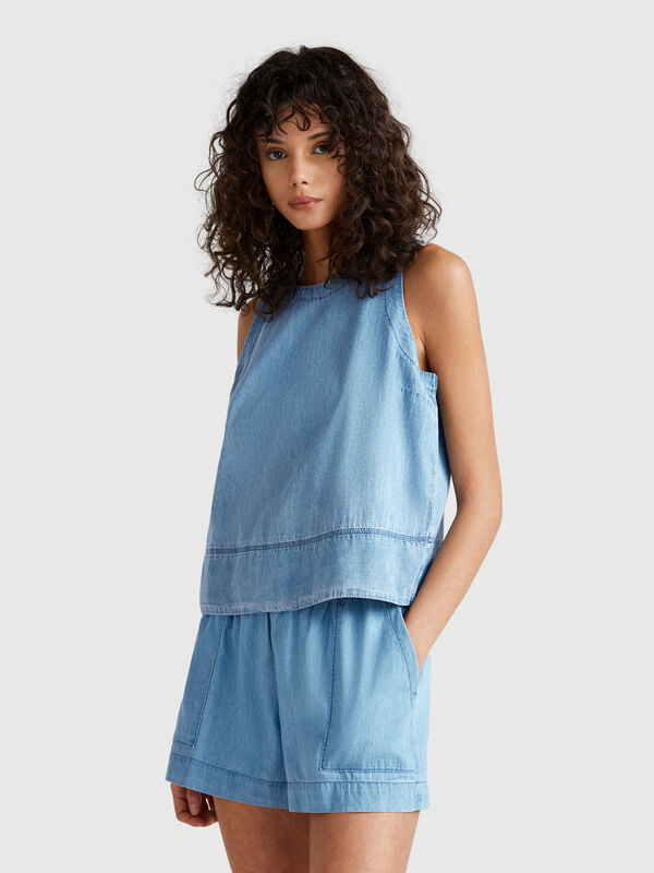 Chambray blouse Women