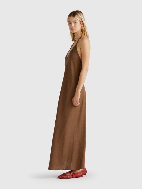 Long dress in pure linen Women