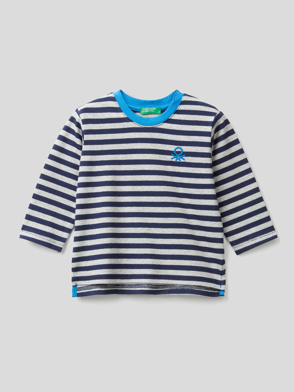 Striped t-shirt in organic cotton image number 1