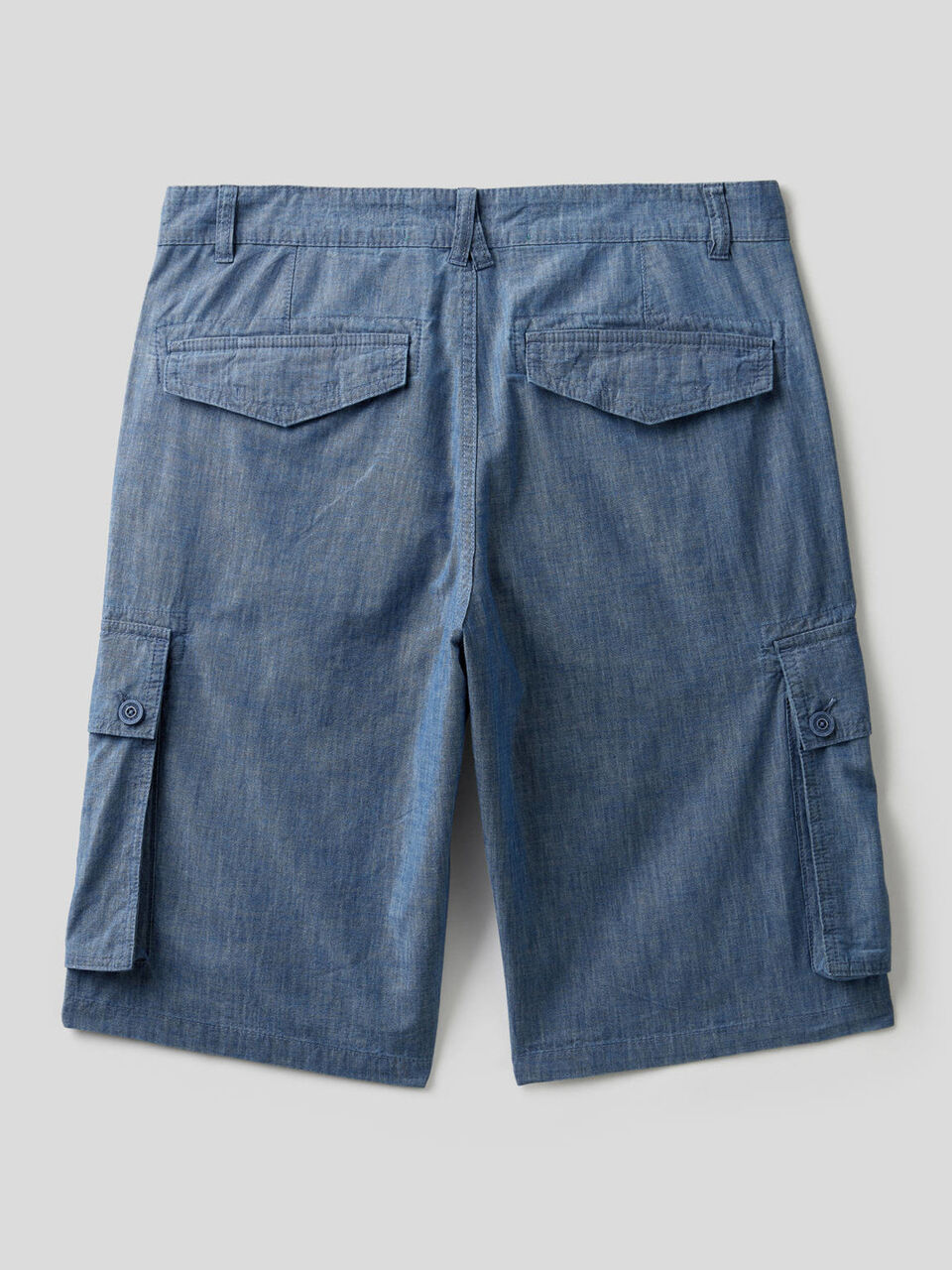 Jean-look cargo bermudas image number 2