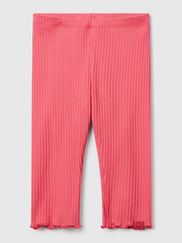 Stretch cotton leggings Junior Girl