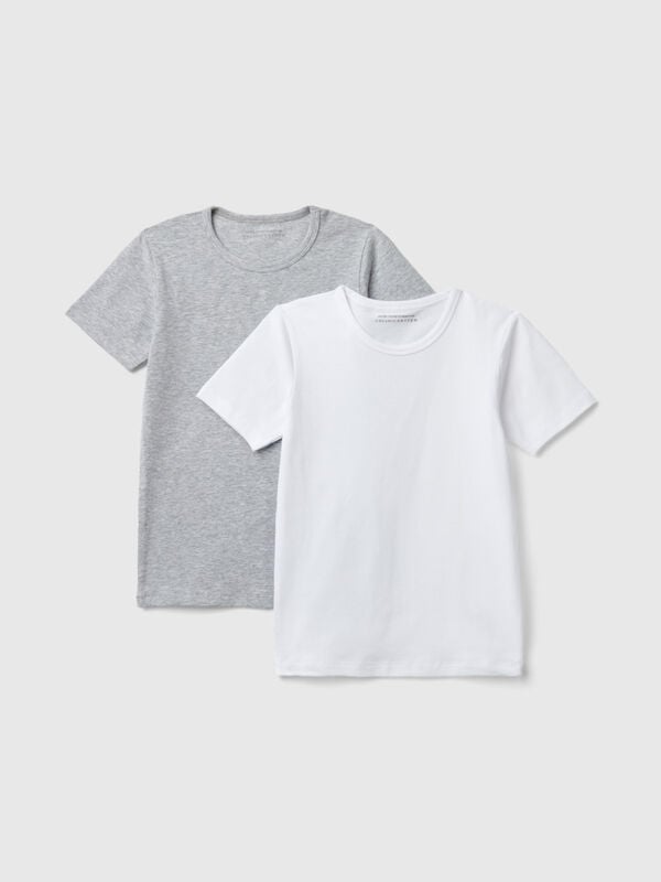 Two stretch organic cotton t-shirts Junior Boy