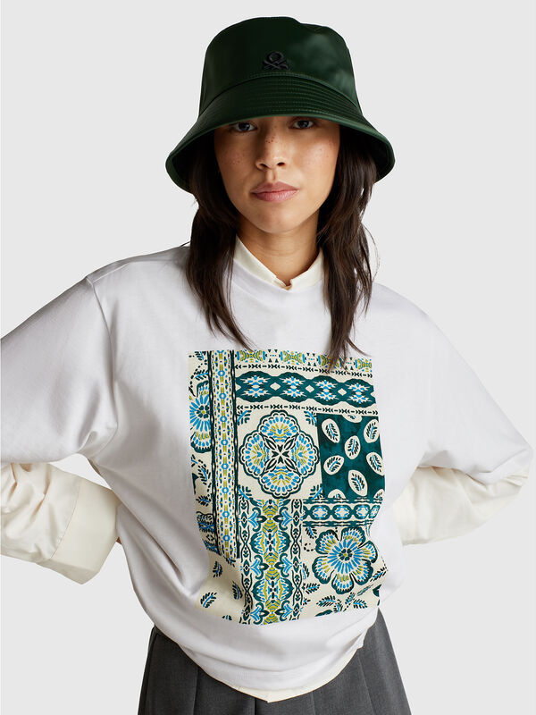 T-shirt with bandana print Women