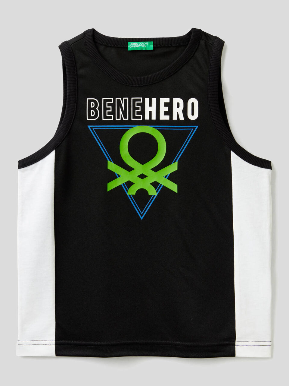 Tank top with clashing side bands image number 1
