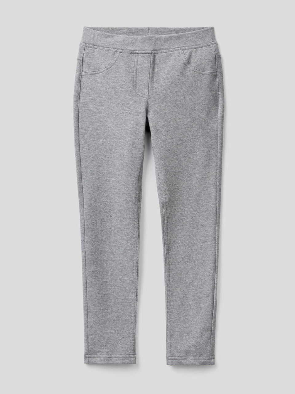 Stretch sweat fabric jeggings image number 1