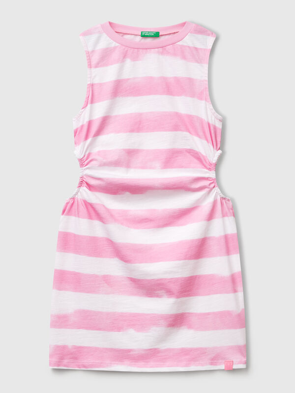 Striped dress with porthole Junior Girl