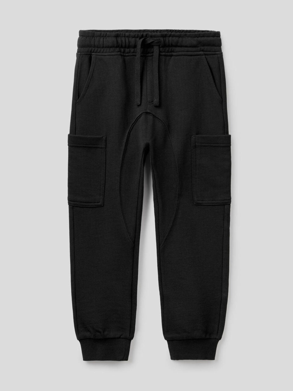 Cargo sweatpants in pure cotton image number 1