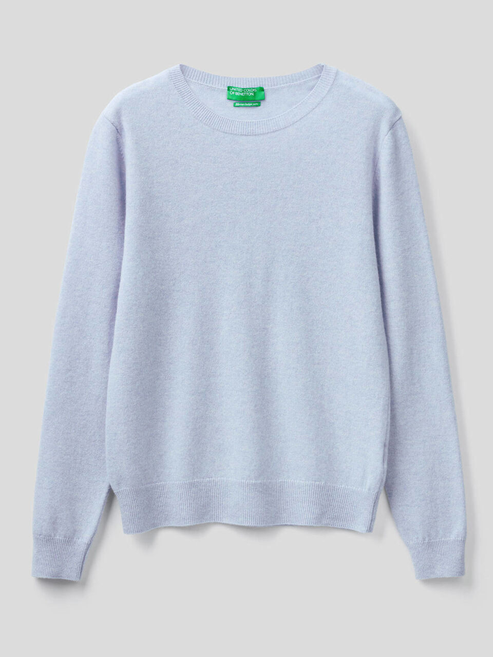 Crew neck sweater in pure virgin wool image number 1
