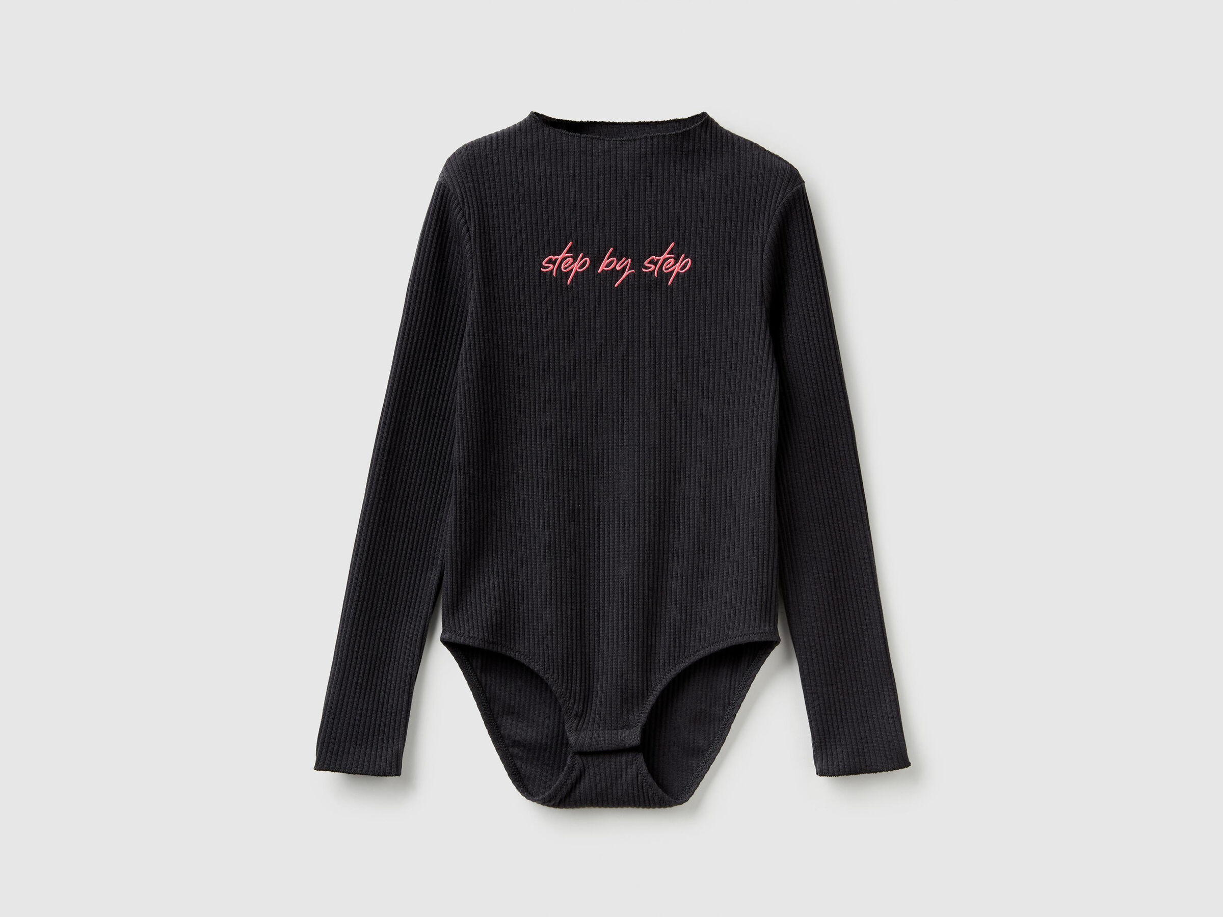 Ribbed knit bodysuit image number null