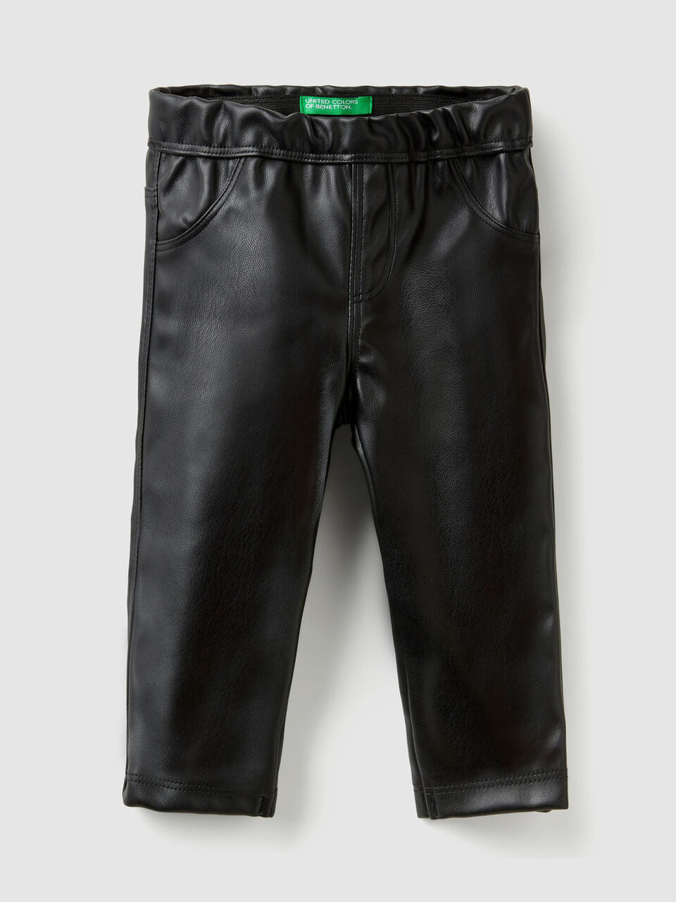 Leather look leggings image number 1
