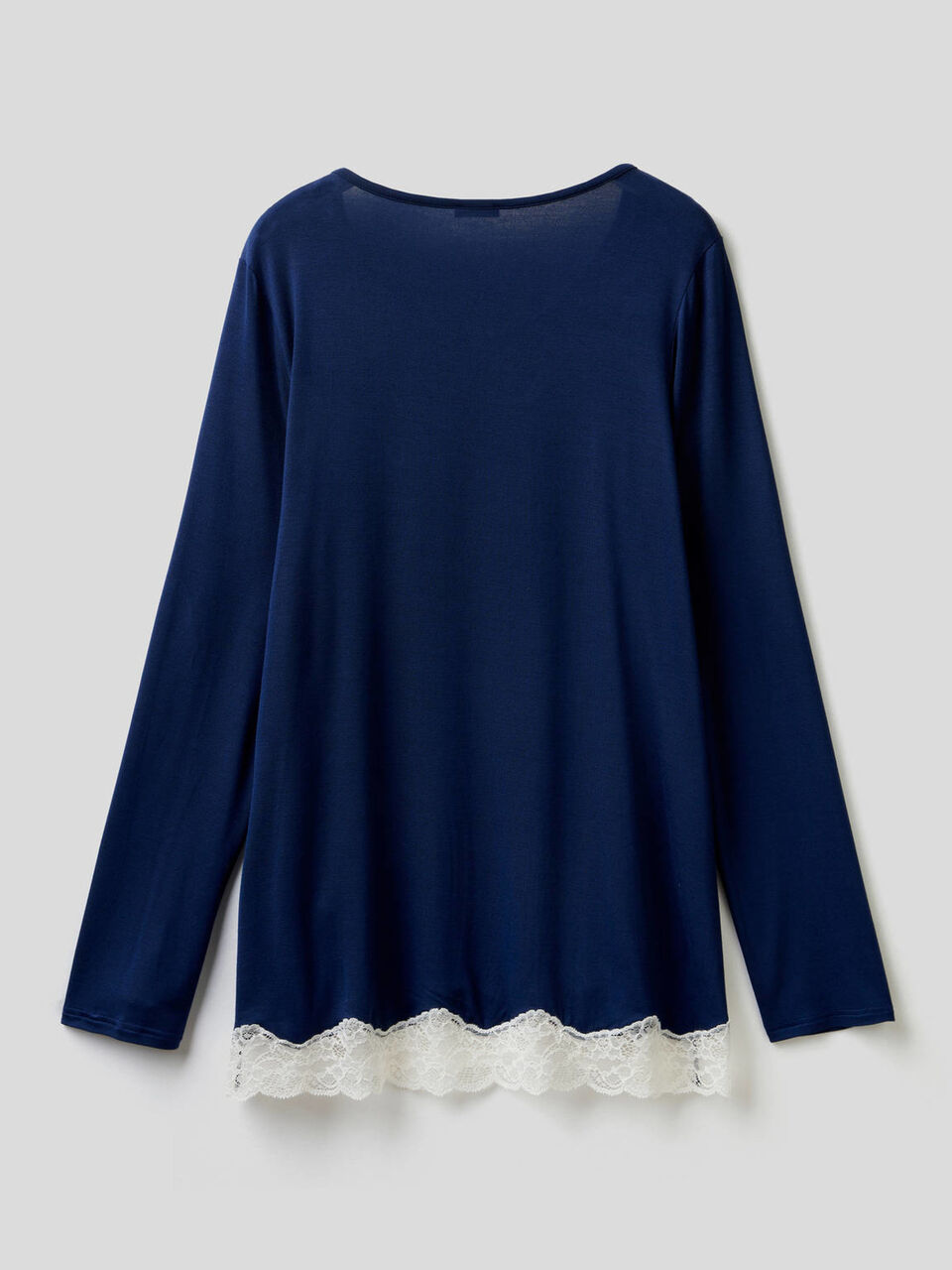 Sweater with lace detail image number 2