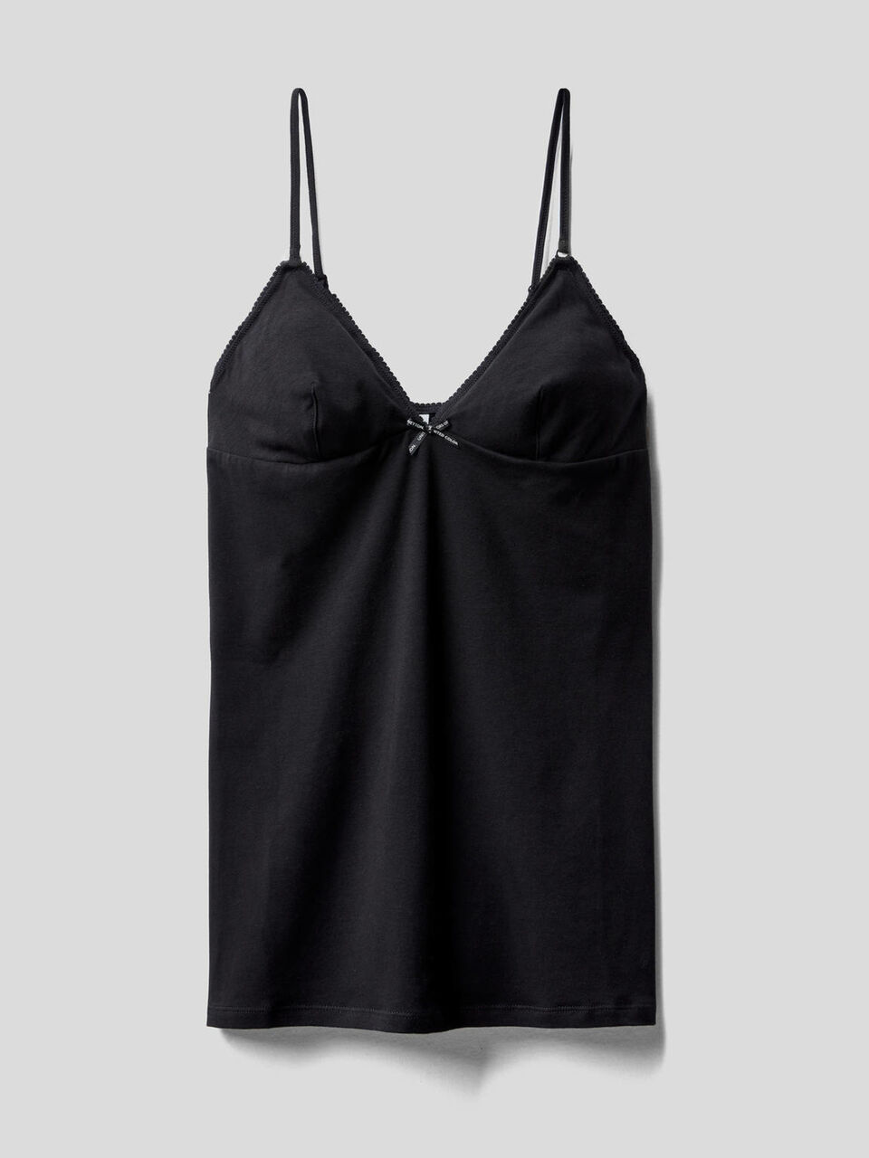 Tank top in stretch cotton image number 1