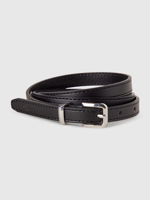 Black thin belt Women