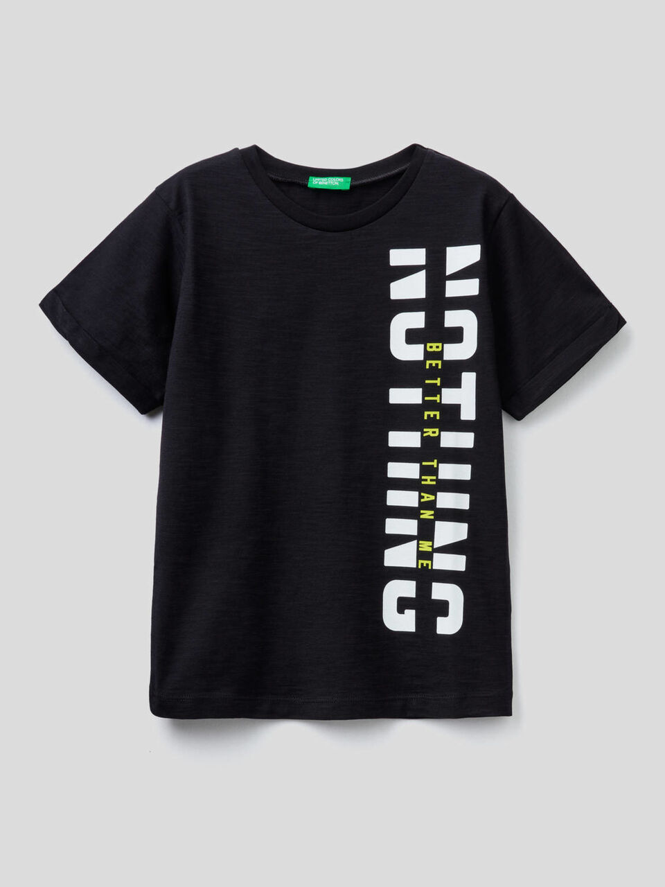 Cotton t-shirt with maxi print image number 1