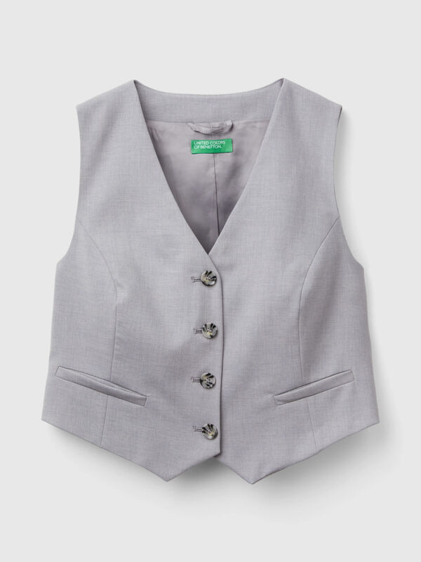 Viscose blend vest Women