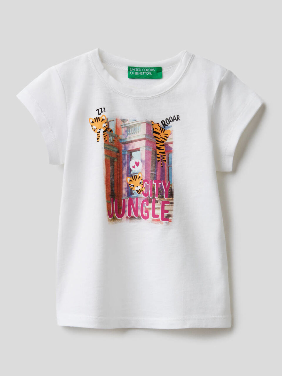 Organic cotton t-shirt with print image number 1