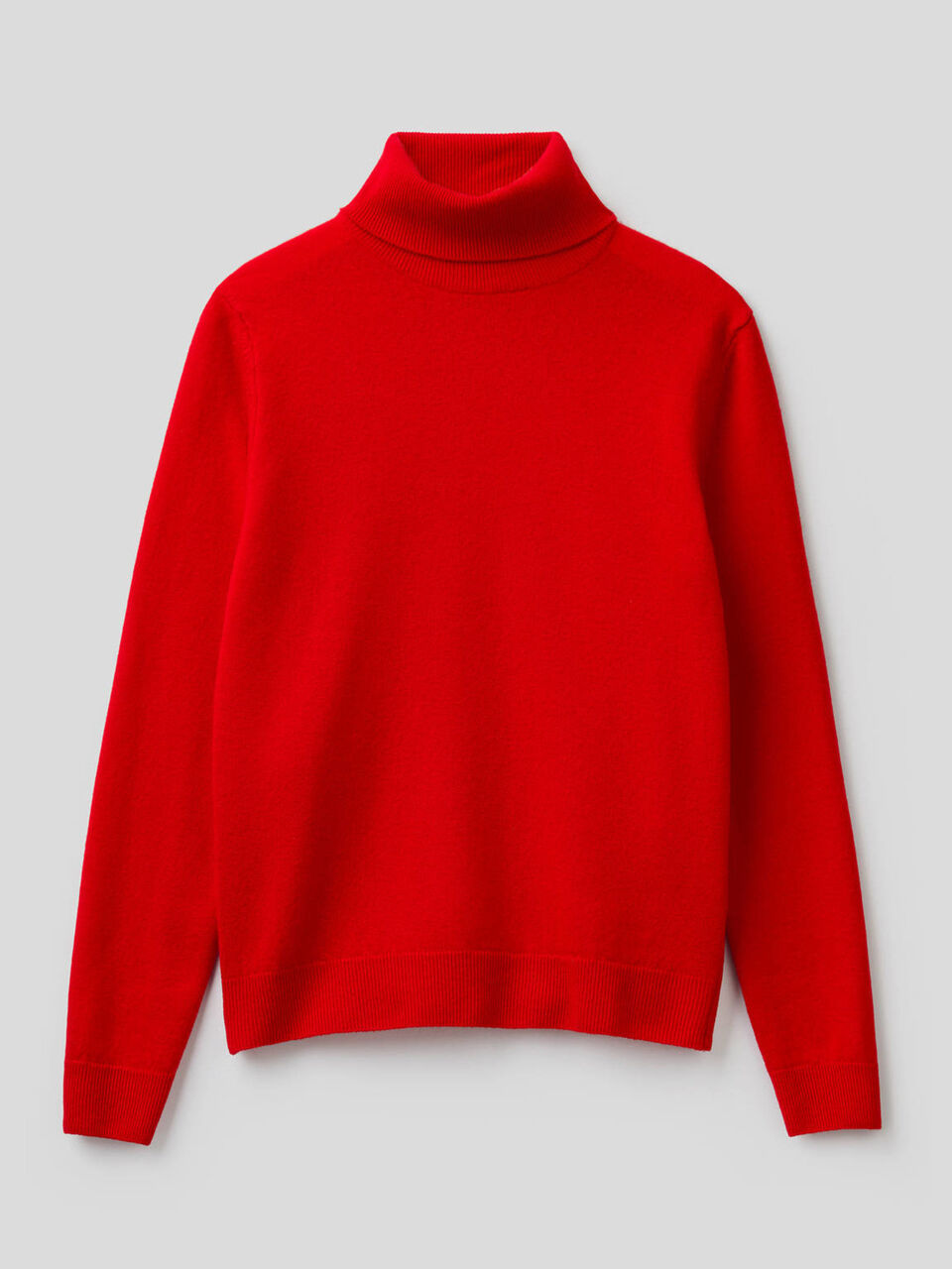Turtleneck sweater in pure virgin wool image number 1