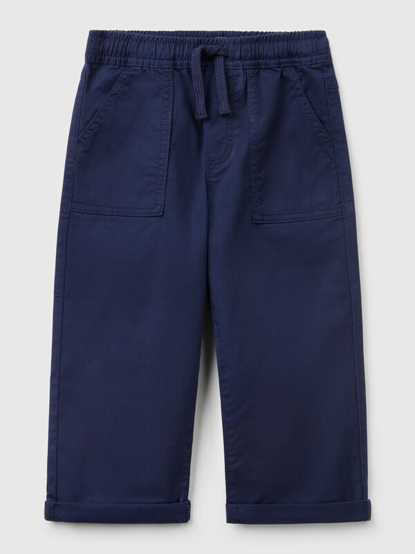 Stretch cotton joggers with drawstring Junior Boy