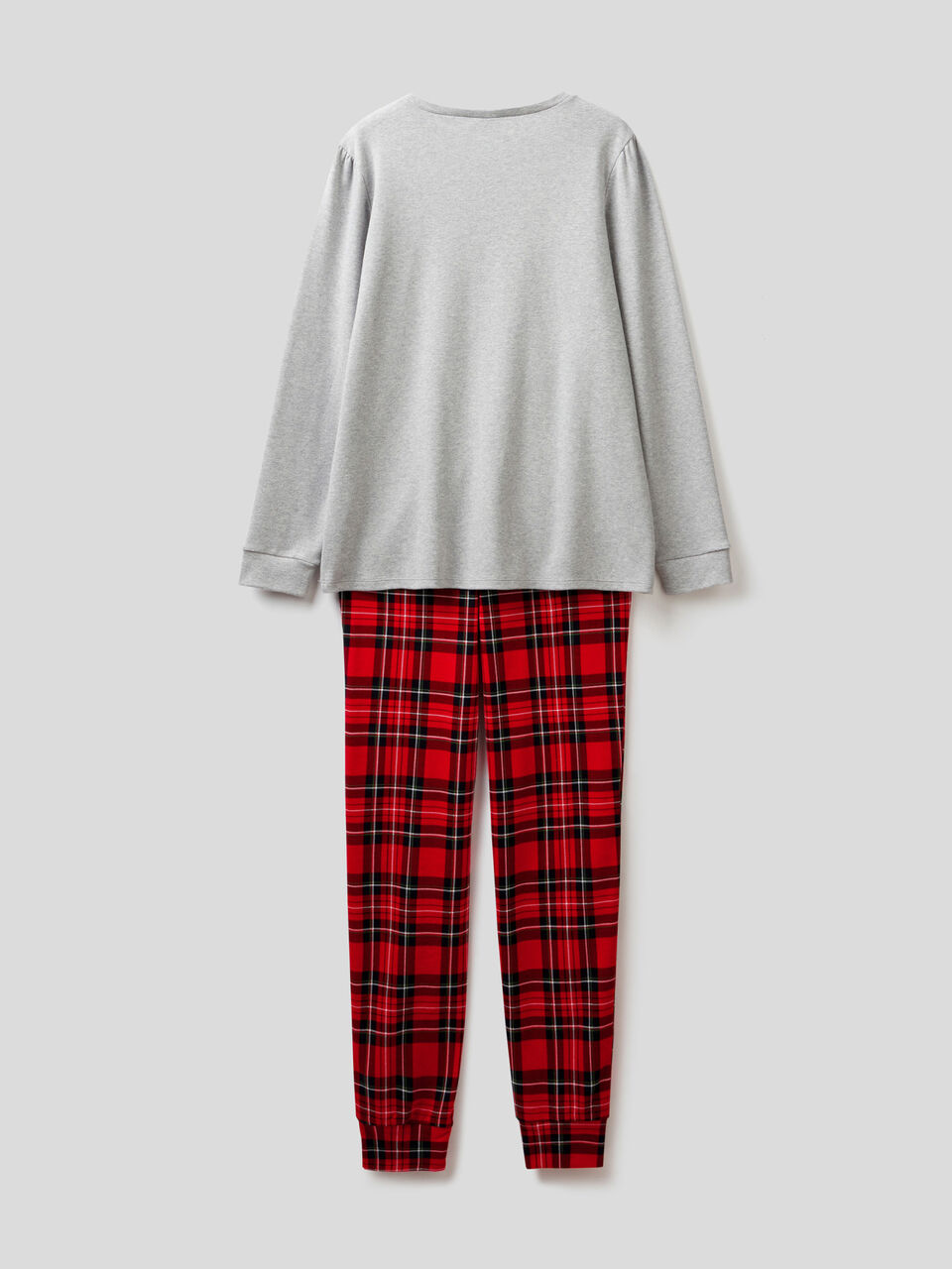 Christmas pyjamas with check trousers image number 2