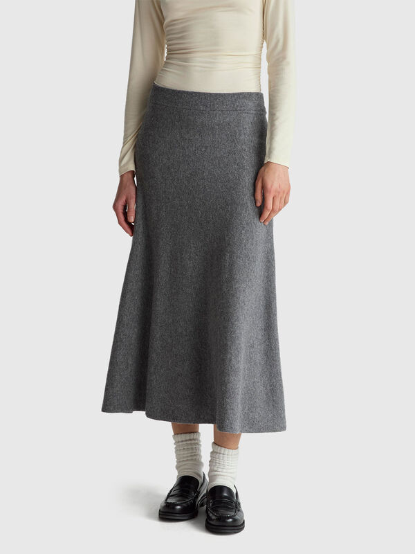 Knit midi skirt Women