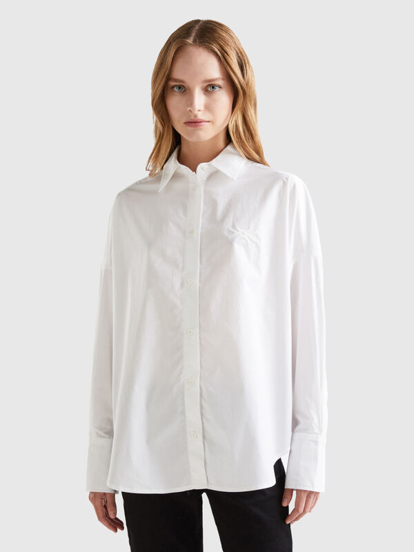 Oversized 100% cotton shirt